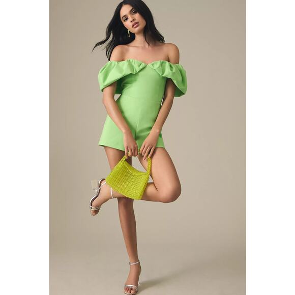 NWT Elliatt Lyric Green Romper - Medium - Picture 1 of 5